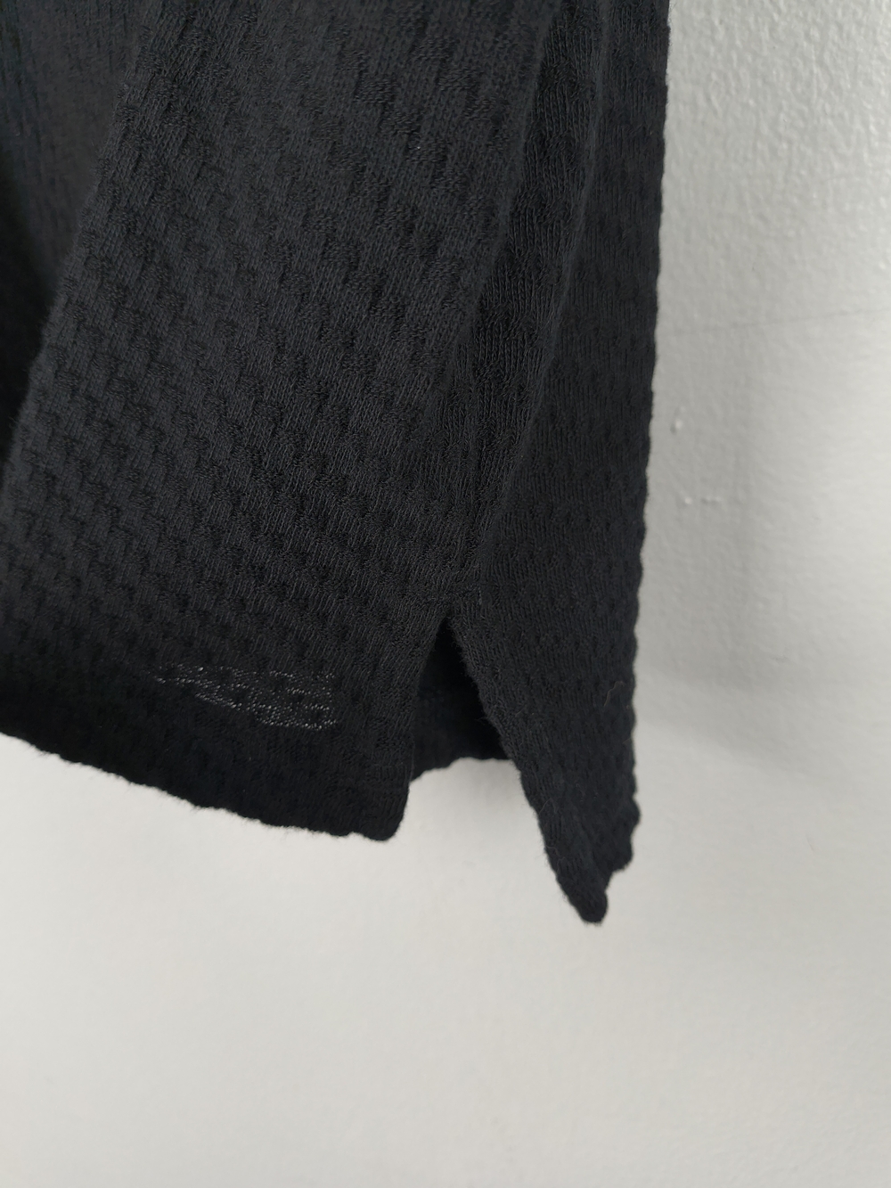 Goodfellow & Co Polo Shirt Mens XL Black Textured Johnny Collar V Neck Casual - Picture 5 of 12